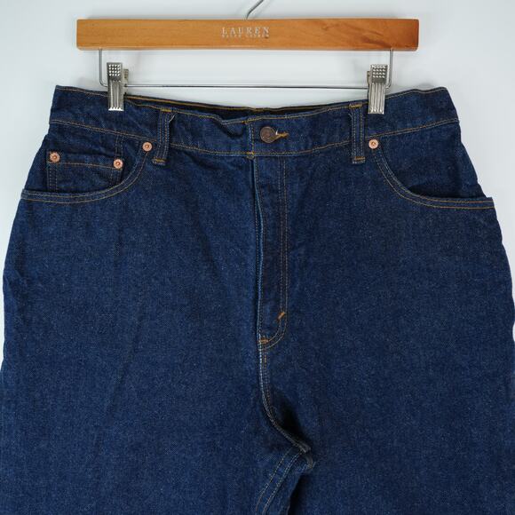 Vtg 90s Levis 551 Jeans Womens 16S (33x30) Relaxed Fit Tapered Leg High Rise - Picture 3 of 10